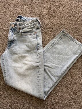 Aeropostale Mid Rise Ankle Straight Jeans